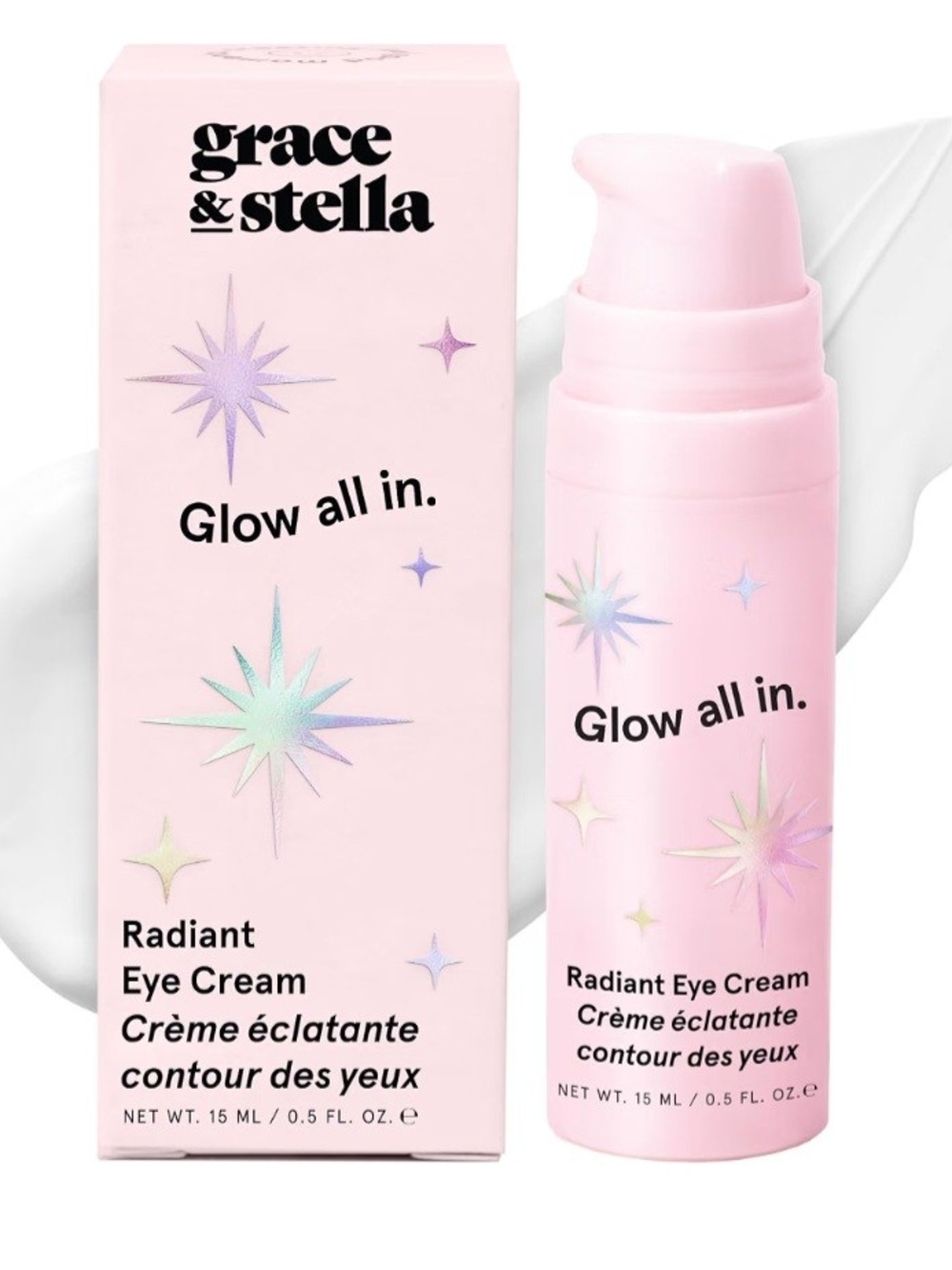 grace & stella Radiant Eye Cream — Light Pink